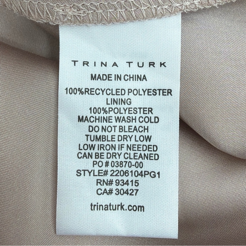 TRINA TURK Sophia Top Floral Peasant Blouse  Size Large - Picture 8 of 11